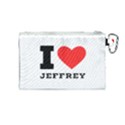 I love jeffrey Canvas Cosmetic Bag (Medium) View2