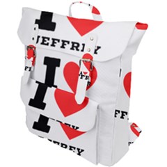 I Love Jeffrey Buckle Up Backpack by ilovewhateva