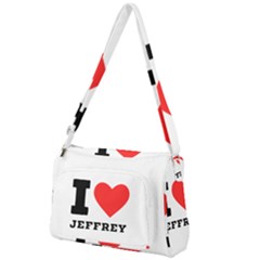 I Love Jeffrey Front Pocket Crossbody Bag by ilovewhateva