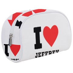 I Love Jeffrey Make Up Case (medium) by ilovewhateva