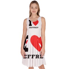 I Love Jeffrey Knee Length Skater Dress With Pockets by ilovewhateva