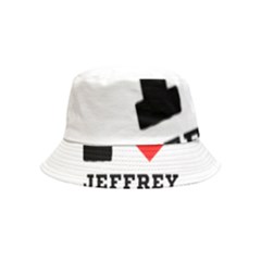 I Love Jeffrey Bucket Hat (kids) by ilovewhateva