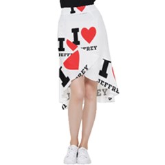 I Love Jeffrey Frill Hi Low Chiffon Skirt by ilovewhateva