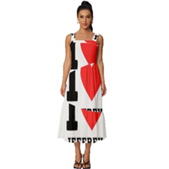 I Love Jeffrey Square Neckline Tiered Midi Dress by ilovewhateva