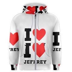 I Love Jeffrey Men s Zipper Hoodie by ilovewhateva