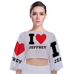 I Love Jeffrey Tie Back Butterfly Sleeve Chiffon Top by ilovewhateva