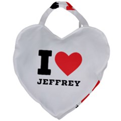 I Love Jeffrey Giant Heart Shaped Tote by ilovewhateva