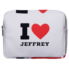 I Love Jeffrey Make Up Pouch (large) by ilovewhateva