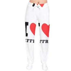 I Love Jeffrey Women Velvet Drawstring Pants by ilovewhateva