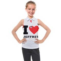 I Love Jeffrey Kids  Sleeveless Polo Tee