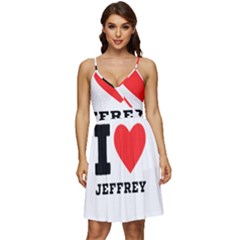 I Love Jeffrey V-neck Pocket Summer Dress  by ilovewhateva