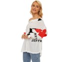 I love jeffrey Off Shoulder Chiffon Pocket Shirt View2