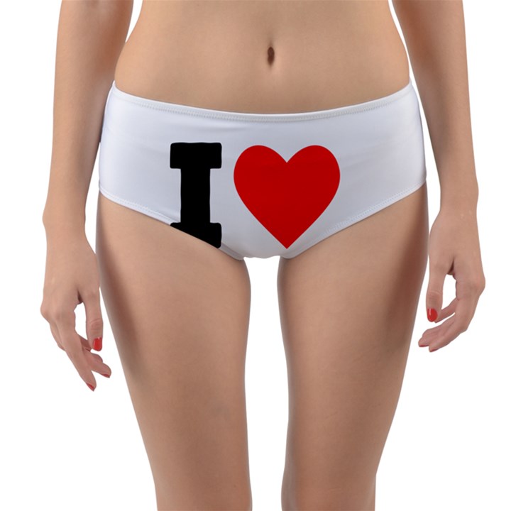 I love jason Reversible Mid-Waist Bikini Bottoms