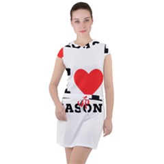 I Love Jason Drawstring Hooded Dress by ilovewhateva