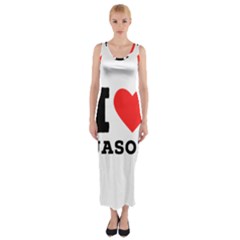 I Love Jason Fitted Maxi Dress by ilovewhateva