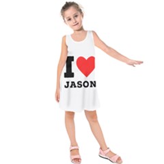 I Love Jason Kids  Sleeveless Dress by ilovewhateva