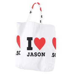 I Love Jason Giant Grocery Tote by ilovewhateva