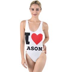 I Love Jason High Leg Strappy Swimsuit by ilovewhateva