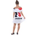 I love jason Off Shoulder Velour Dress View2