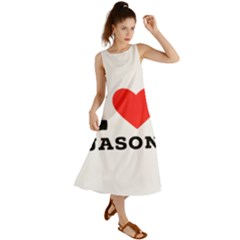 I Love Jason Summer Maxi Dress by ilovewhateva