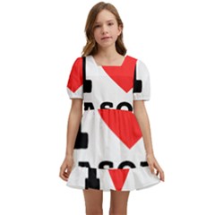 I Love Jason Kids  Short Sleeve Dolly Dress by ilovewhateva