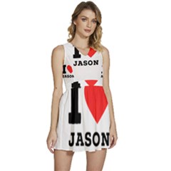 I Love Jason Sleeveless High Waist Mini Dress by ilovewhateva