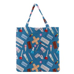 Medicine Pattern Grocery Tote Bag by SychEva