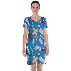 Medicine Pattern Short Sleeve Nightdress by SychEva