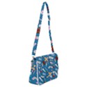 Medicine Pattern Shoulder Bag with Back Zipper View1