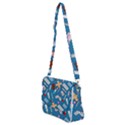 Medicine Pattern Shoulder Bag with Back Zipper View2