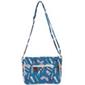 Medicine Pattern Shoulder Bag with Back Zipper View3