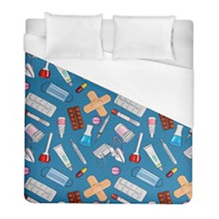 Medicine Pattern Duvet Cover (full/ Double Size) by SychEva