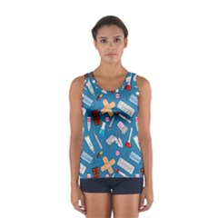 Medicine Pattern Sport Tank Top  by SychEva