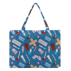 Medicine Pattern Medium Tote Bag by SychEva