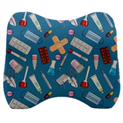 Medicine Pattern Velour Head Support Cushion by SychEva