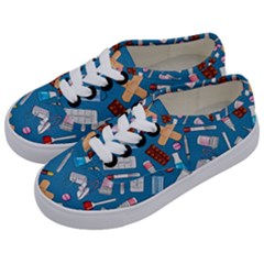 Medicine Pattern Kids  Classic Low Top Sneakers by SychEva