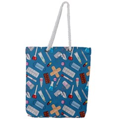 Medicine Pattern Full Print Rope Handle Tote (large) by SychEva