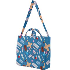 Medicine Pattern Square Shoulder Tote Bag by SychEva