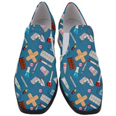 Medicine Pattern Women Slip On Heel Loafers by SychEva