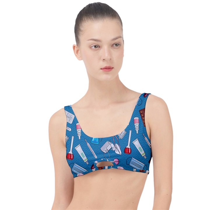 Medicine Pattern The Little Details Bikini Top