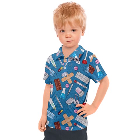 Medicine Pattern Kids  Polo Tee by SychEva