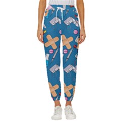 Medicine Pattern Women s Cropped Drawstring Pants by SychEva