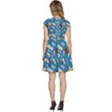 Medicine Pattern Cap Sleeve High Waist Dress View4