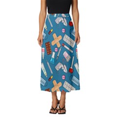 Medicine Pattern Classic Midi Chiffon Skirt by SychEva