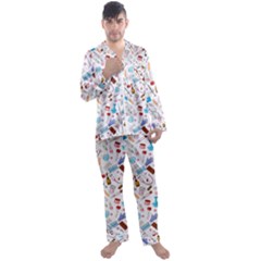 Medical Men s Long Sleeve Satin Pajamas Set by SychEva