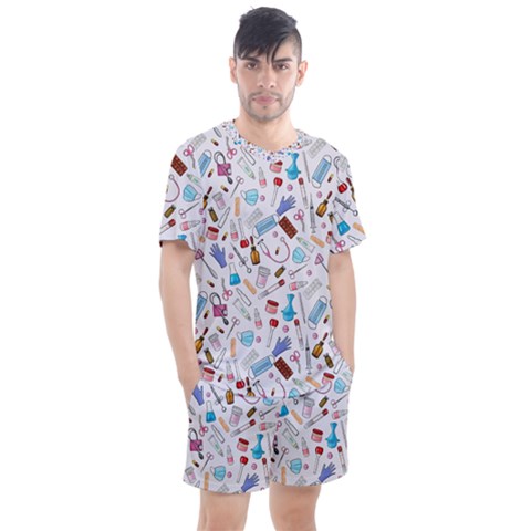 Medical Men s Mesh Tee And Shorts Set by SychEva