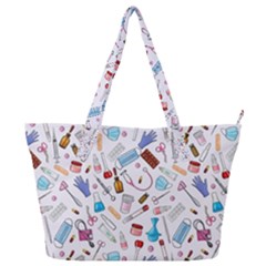 Medical Full Print Shoulder Bag by SychEva