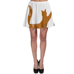 Animal Cat Pet Feline Mammal Skater Skirt by Semog4