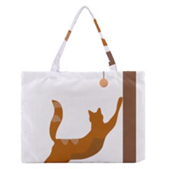 Animal Cat Pet Feline Mammal Zipper Medium Tote Bag by Semog4