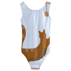 Animal Cat Pet Feline Mammal Kids  Cut-out Back One Piece Swimsuit by Semog4